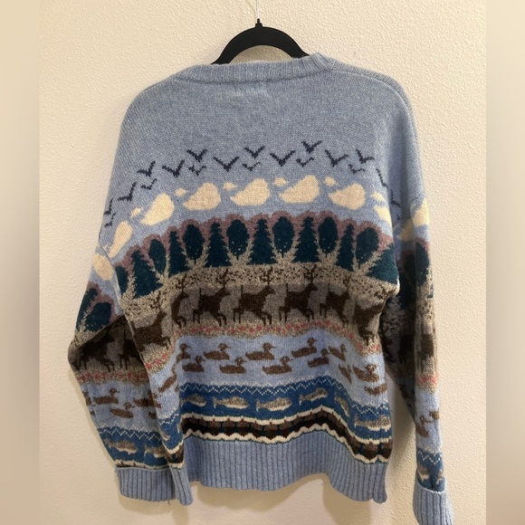 Orvis Vintage Landscape Shetland Wool Sweater - Picture 3 of 4